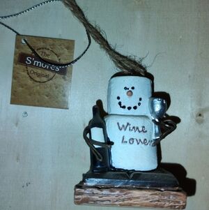 Christmas Decoration S'mores Wine Lover Christmas/Everyday Ornament